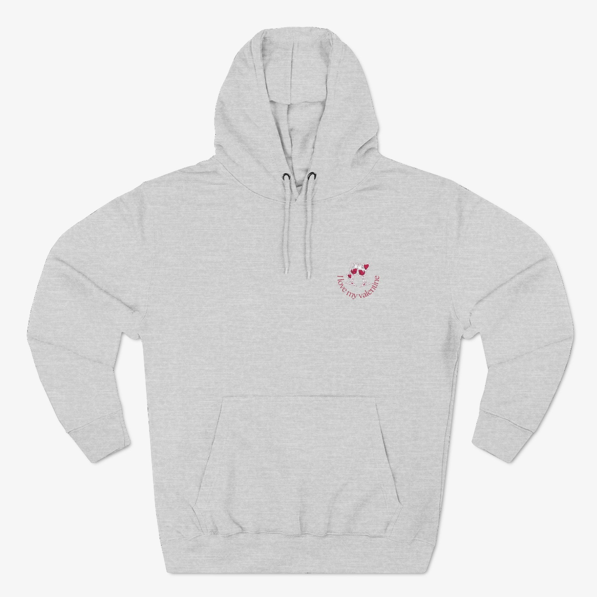 I Love My Valentine Embroidered Hoodie
