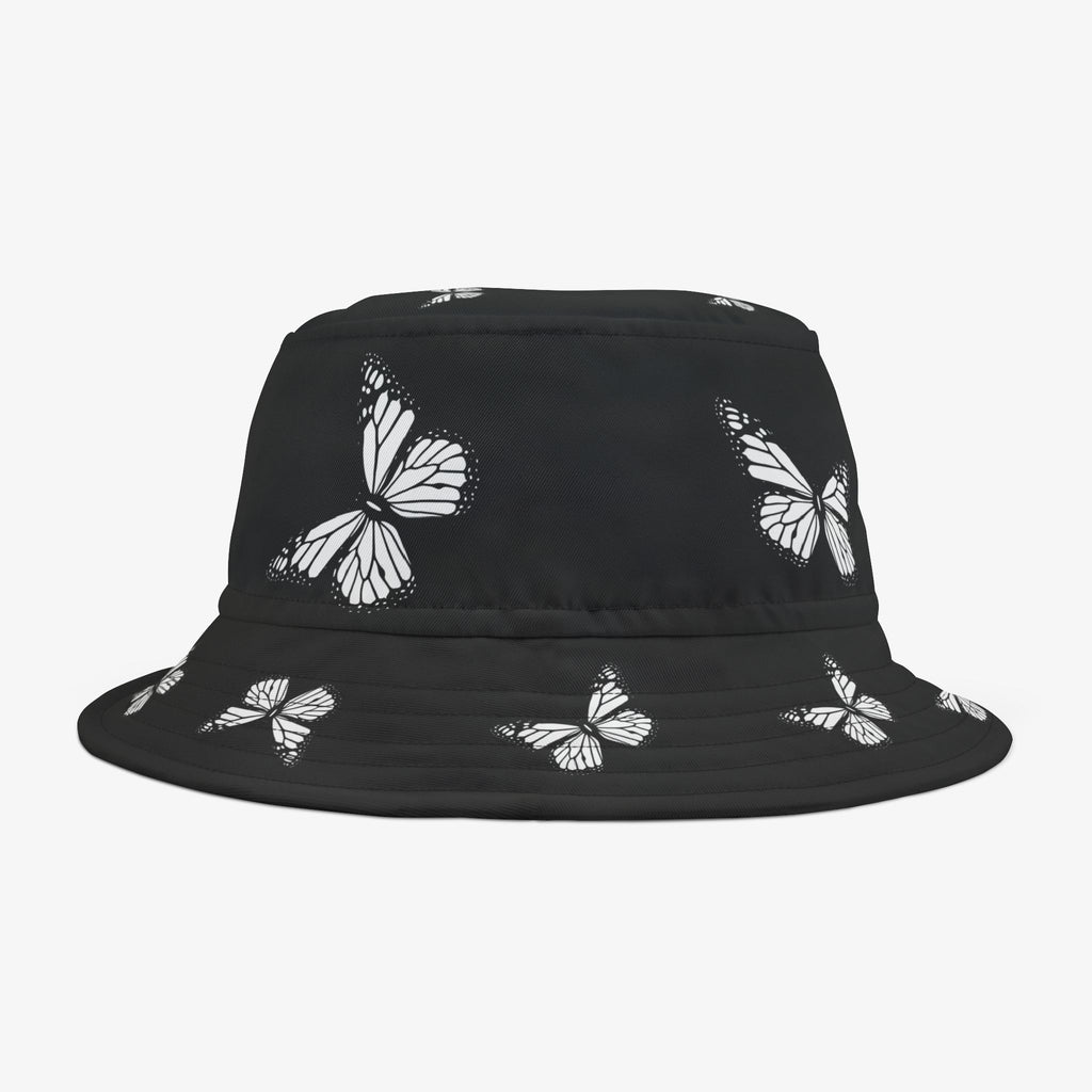 Butterfly Print Bucket Hat, Trendy Summer Accessory