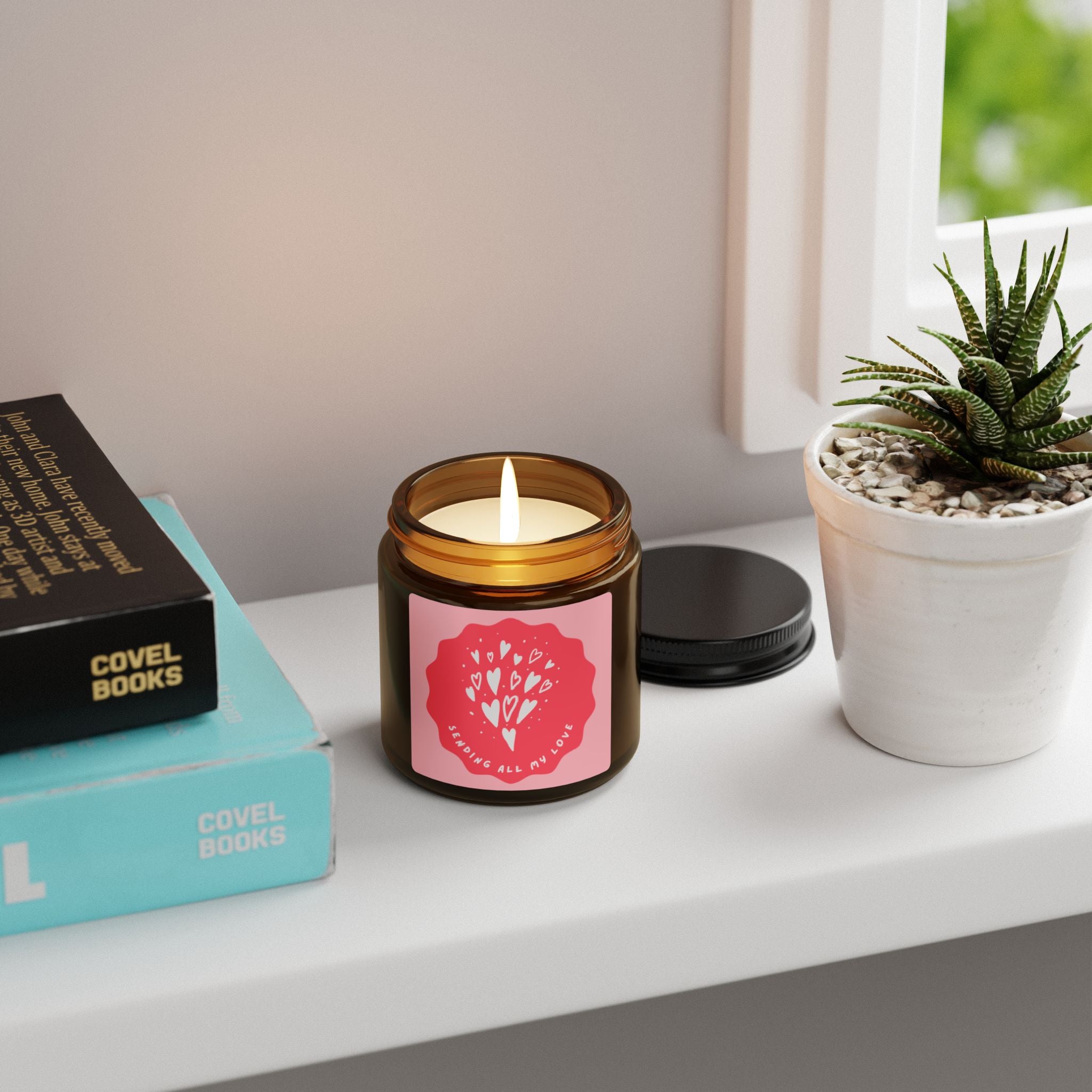 Copy of Scented Soy Candle (Multi-Size, Amber Jar)