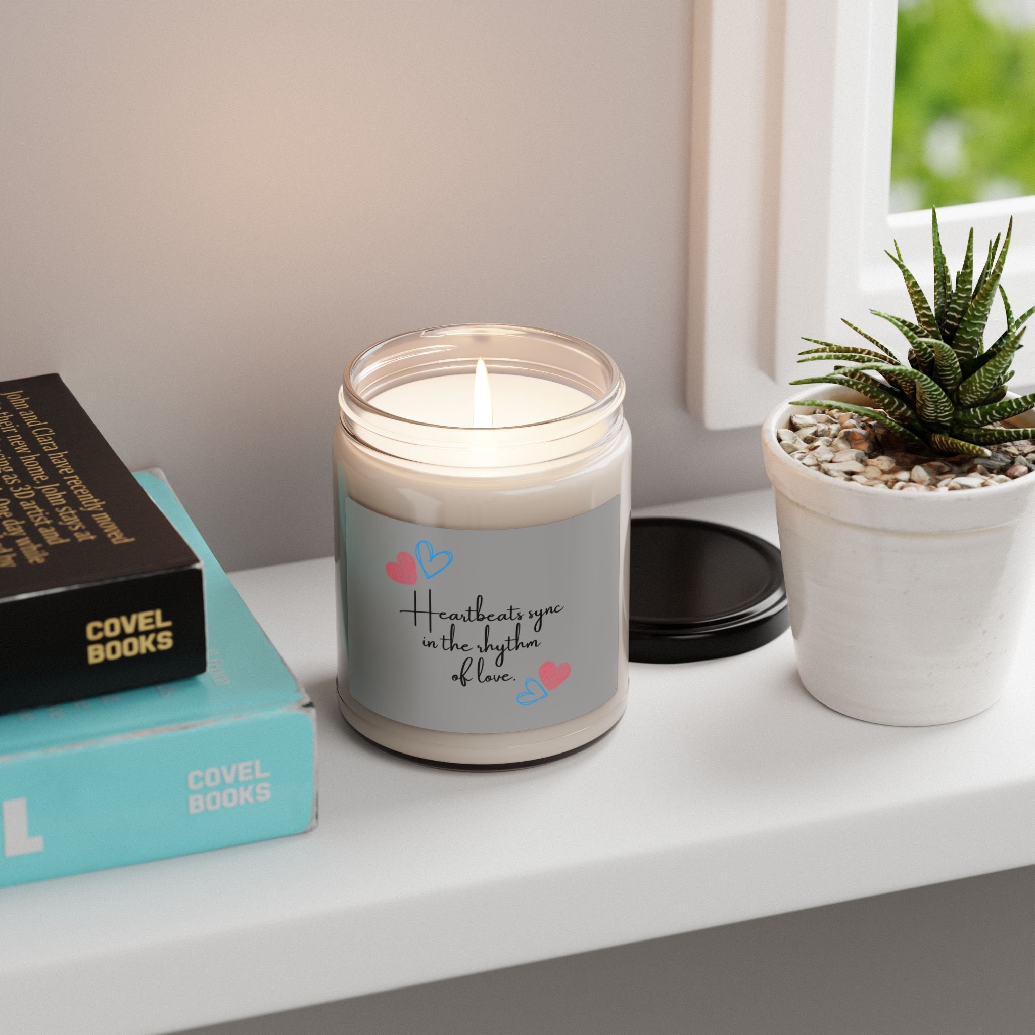 "The Sentiment" Scented Soy Candle | "Heartbeat Sync in The Rhythm of Love" | Anniversary Keepsake