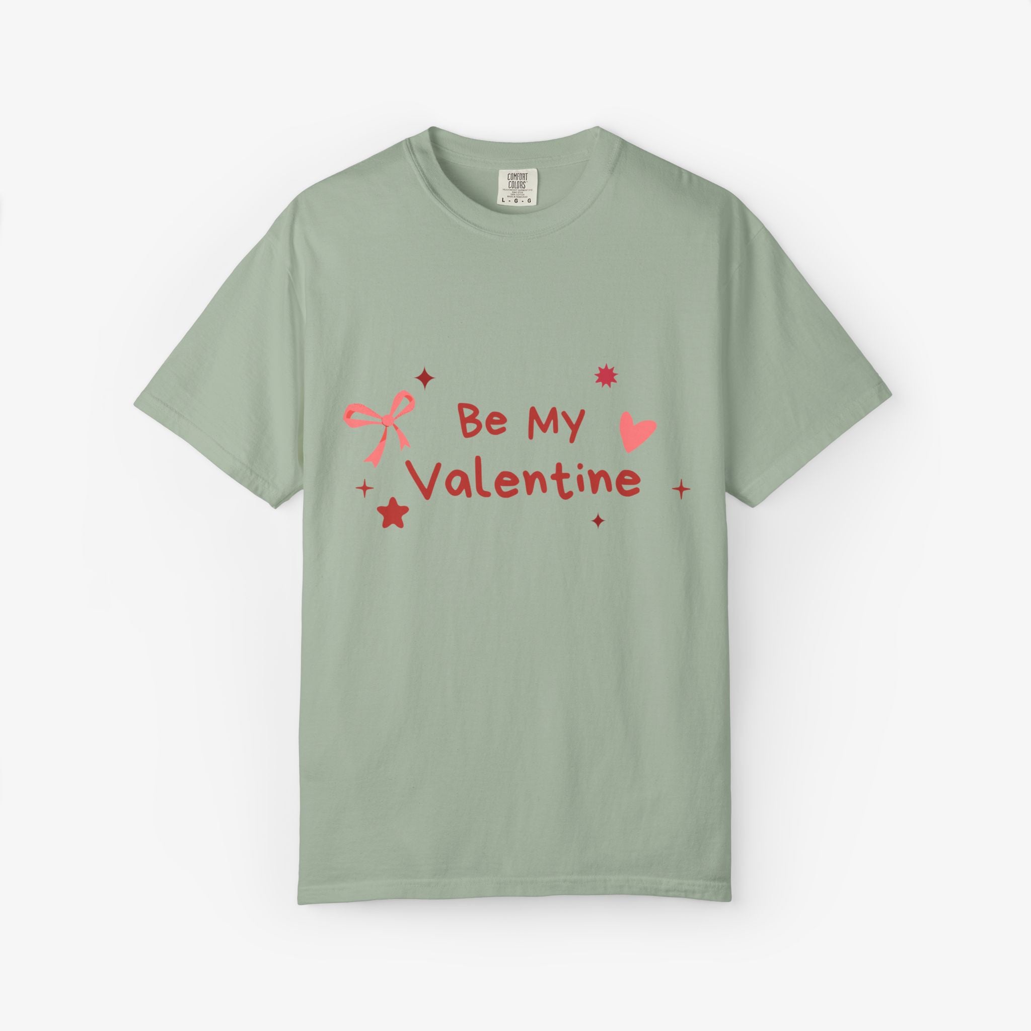 Be My Valentine T-Shirt — Cute Pink Heart & Bow Valentine’s Day Tee