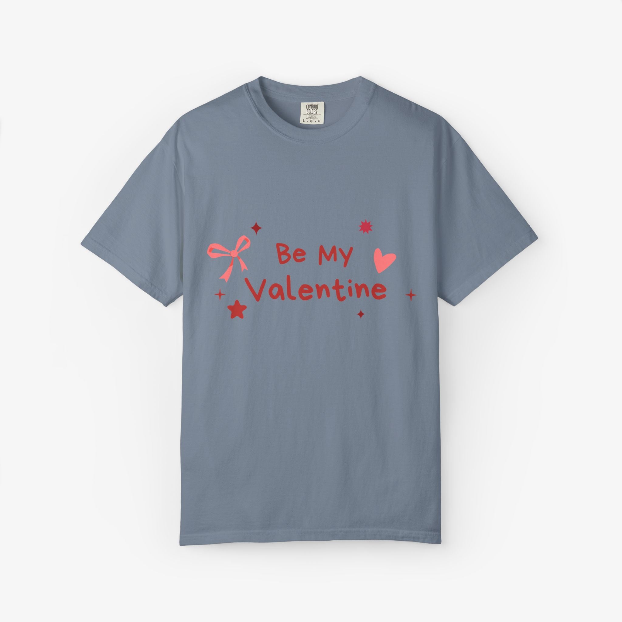 Be My Valentine T-Shirt — Cute Pink Heart & Bow Valentine’s Day Tee