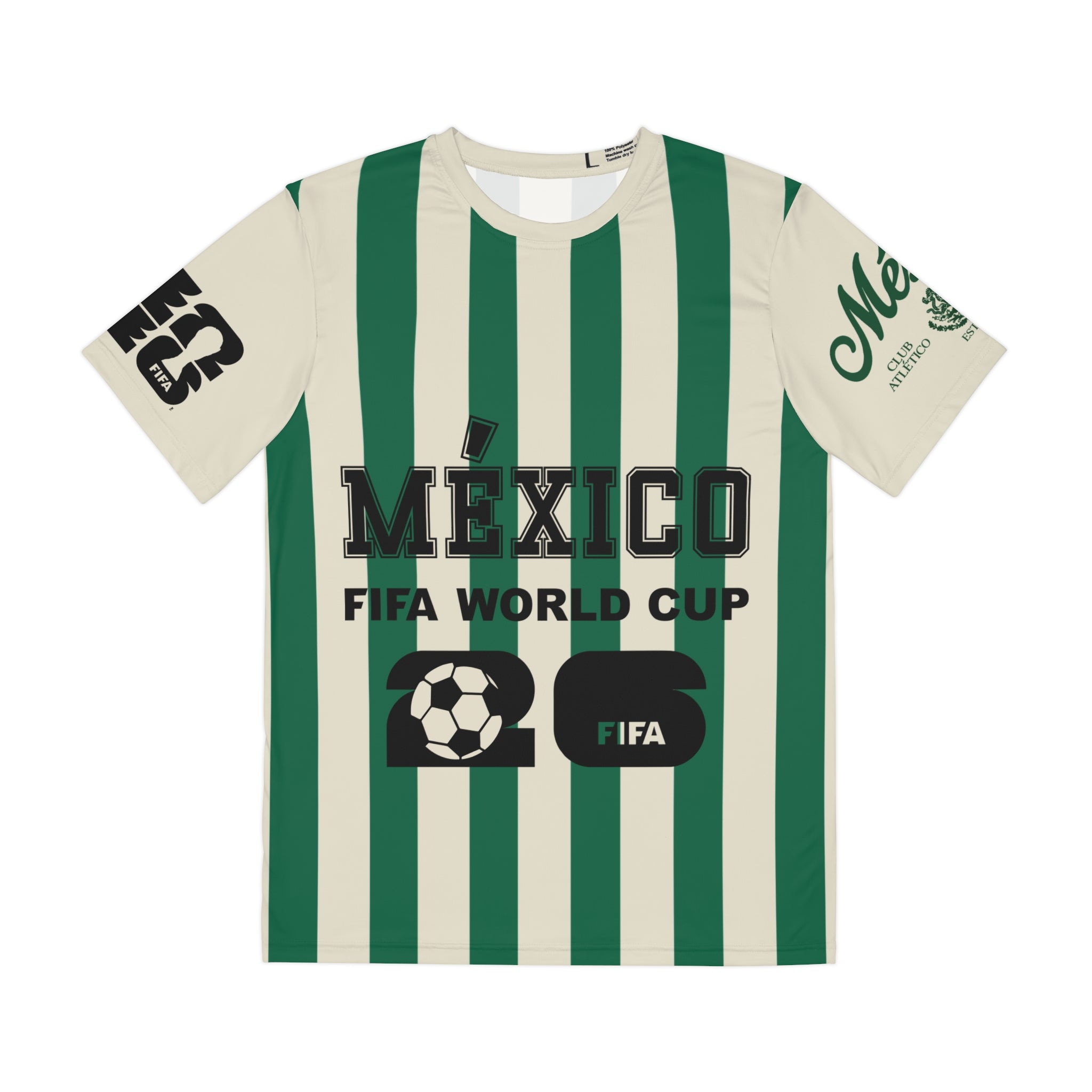 México Heritage 2026 World Cup Club Atlético Striped Supporter Tee