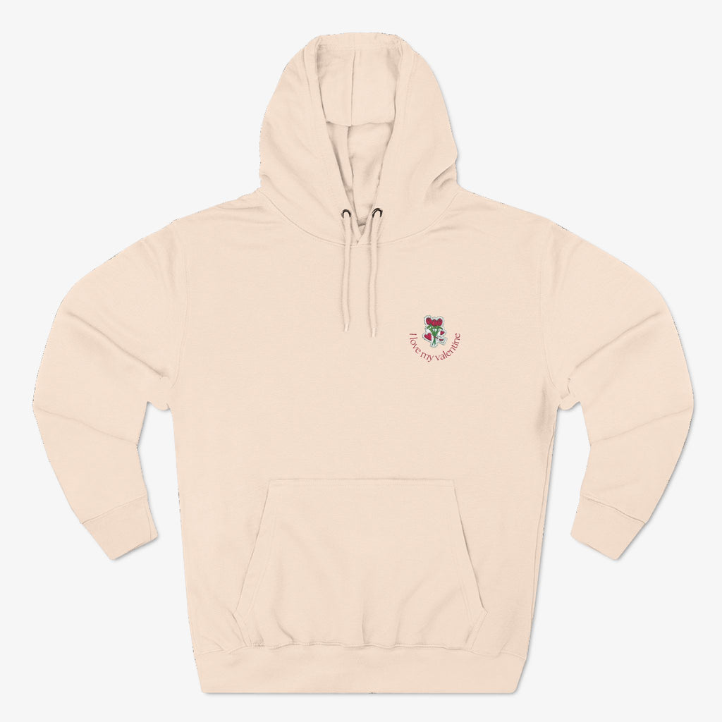 Three-Panel Fleece Hoodie for Valentine