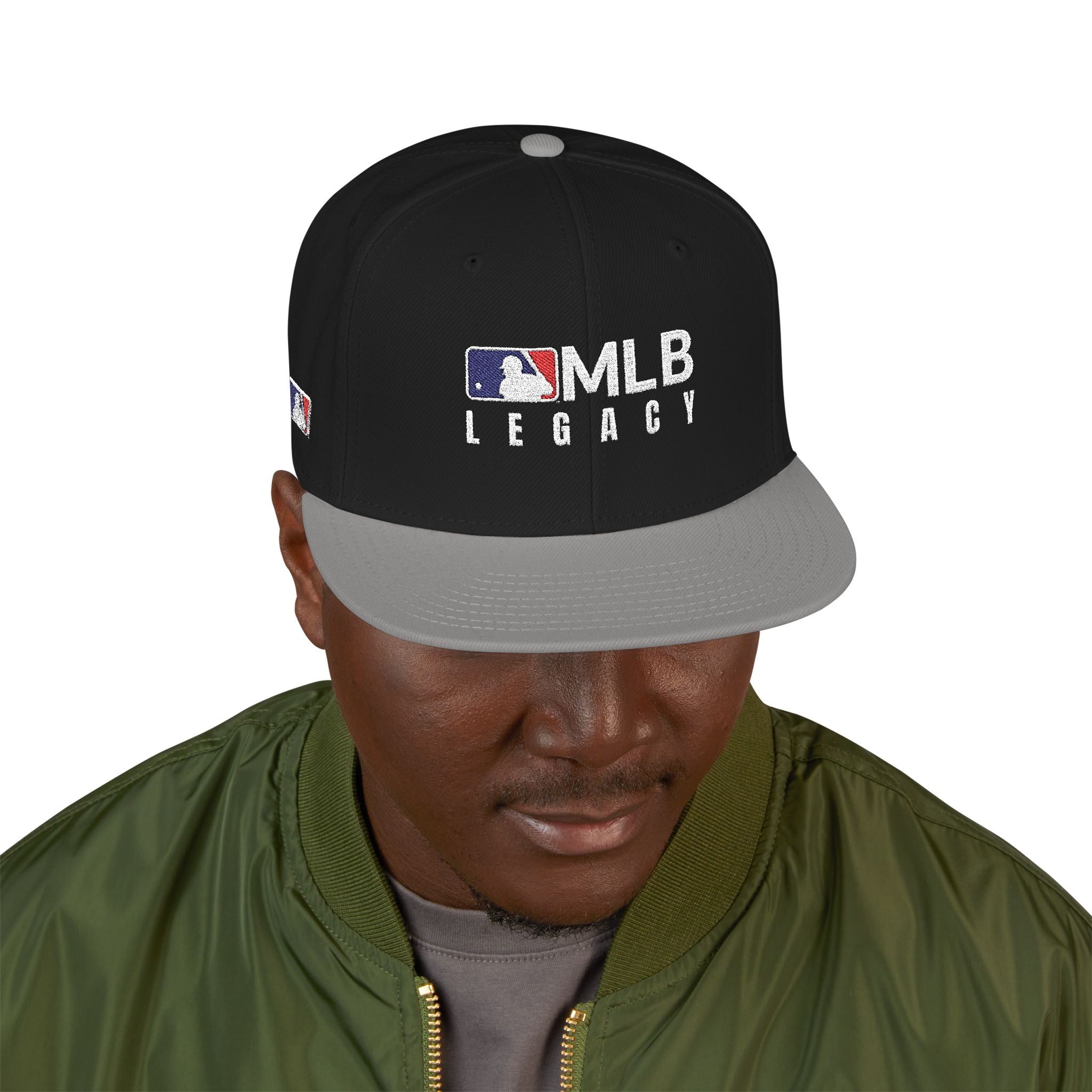 Embroidered Snapback Dual tone Hat