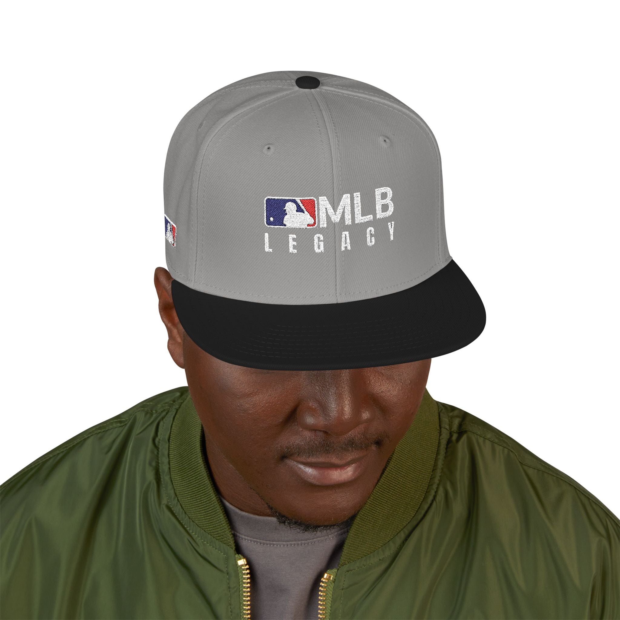 Embroidered Snapback Dual tone Hat