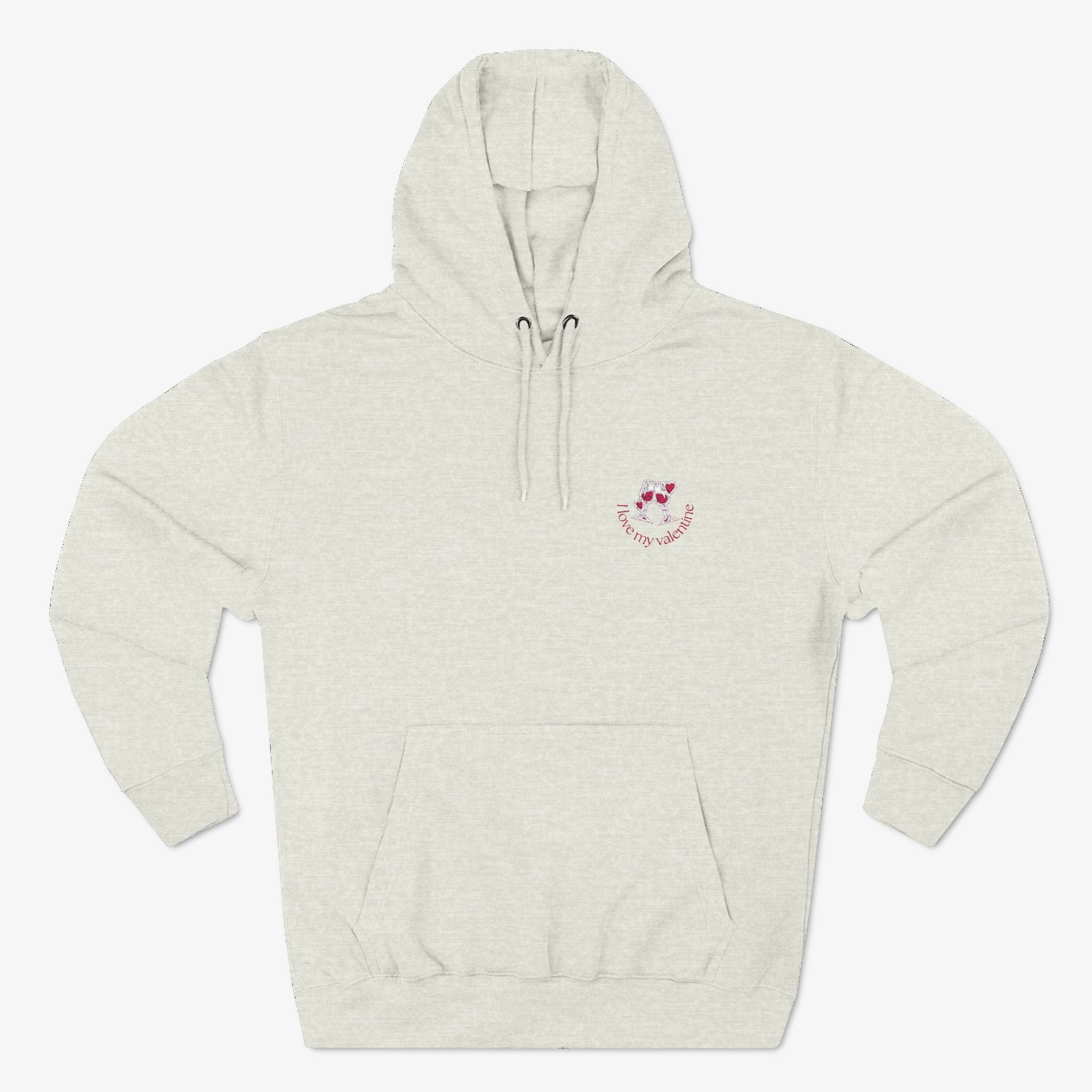 I Love My Valentine Embroidered Hoodie