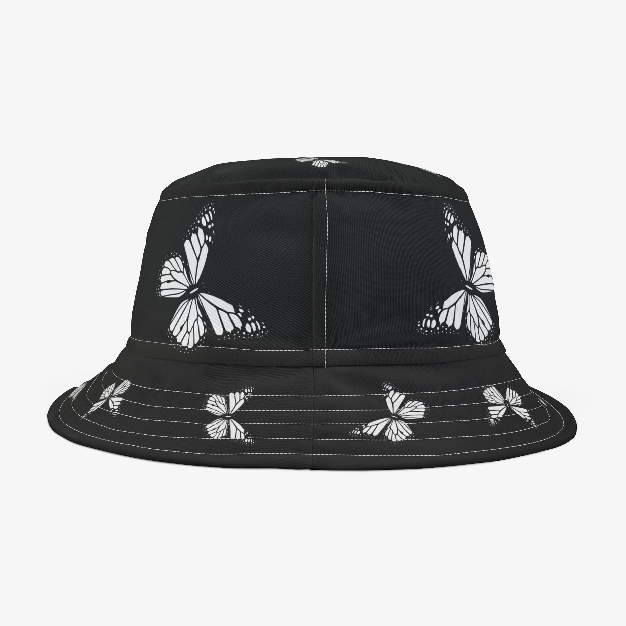 Butterfly Print Bucket Hat, Trendy Summer Accessory