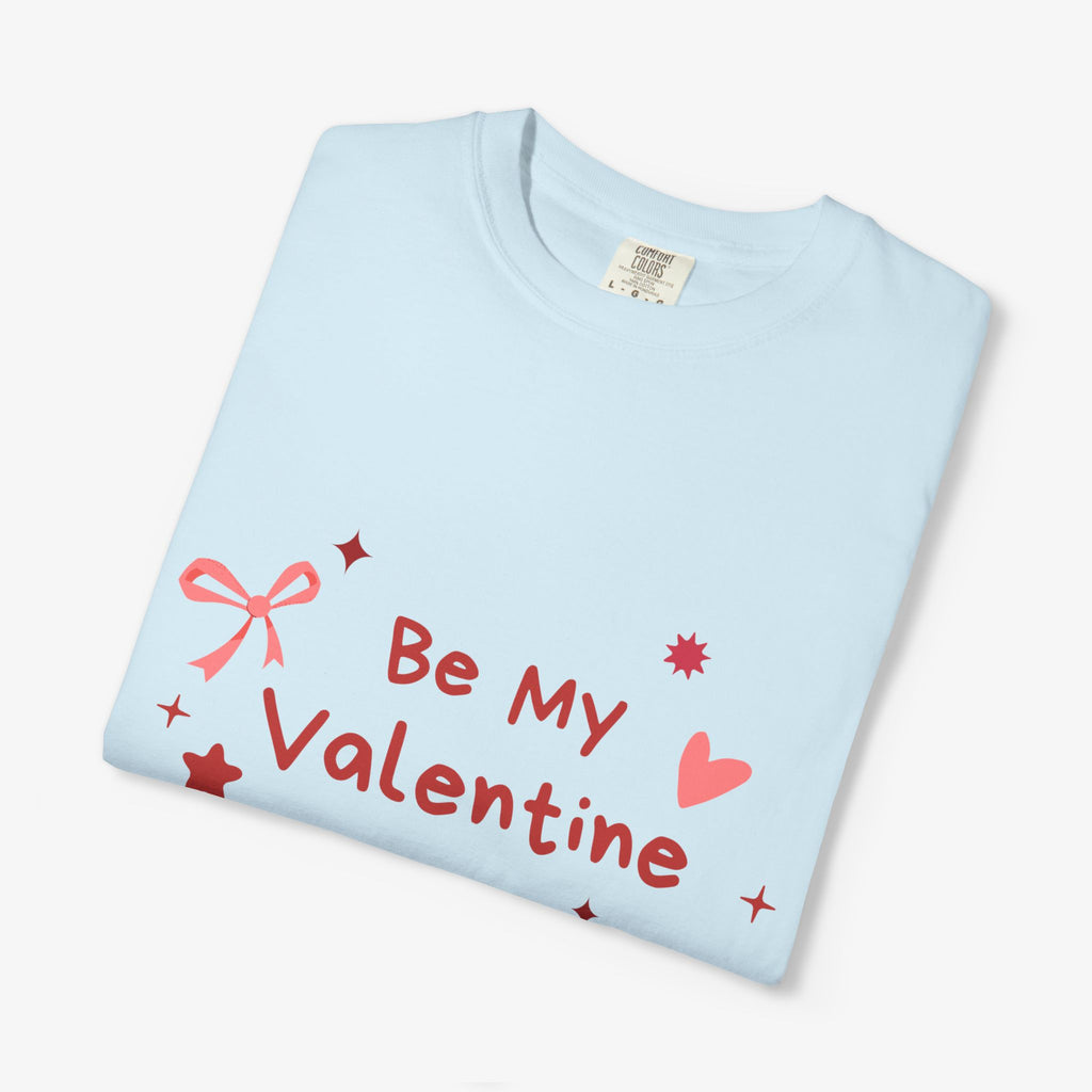Be My Valentine T-Shirt — Cute Pink Heart & Bow Valentine’s Day Tee
