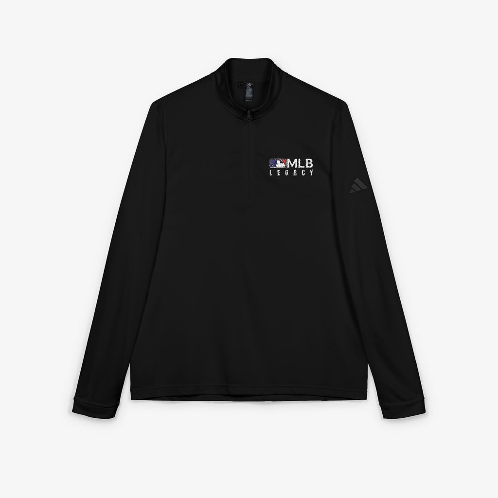 adidas® Quarter-Zip Legacy Embroidered Pullover