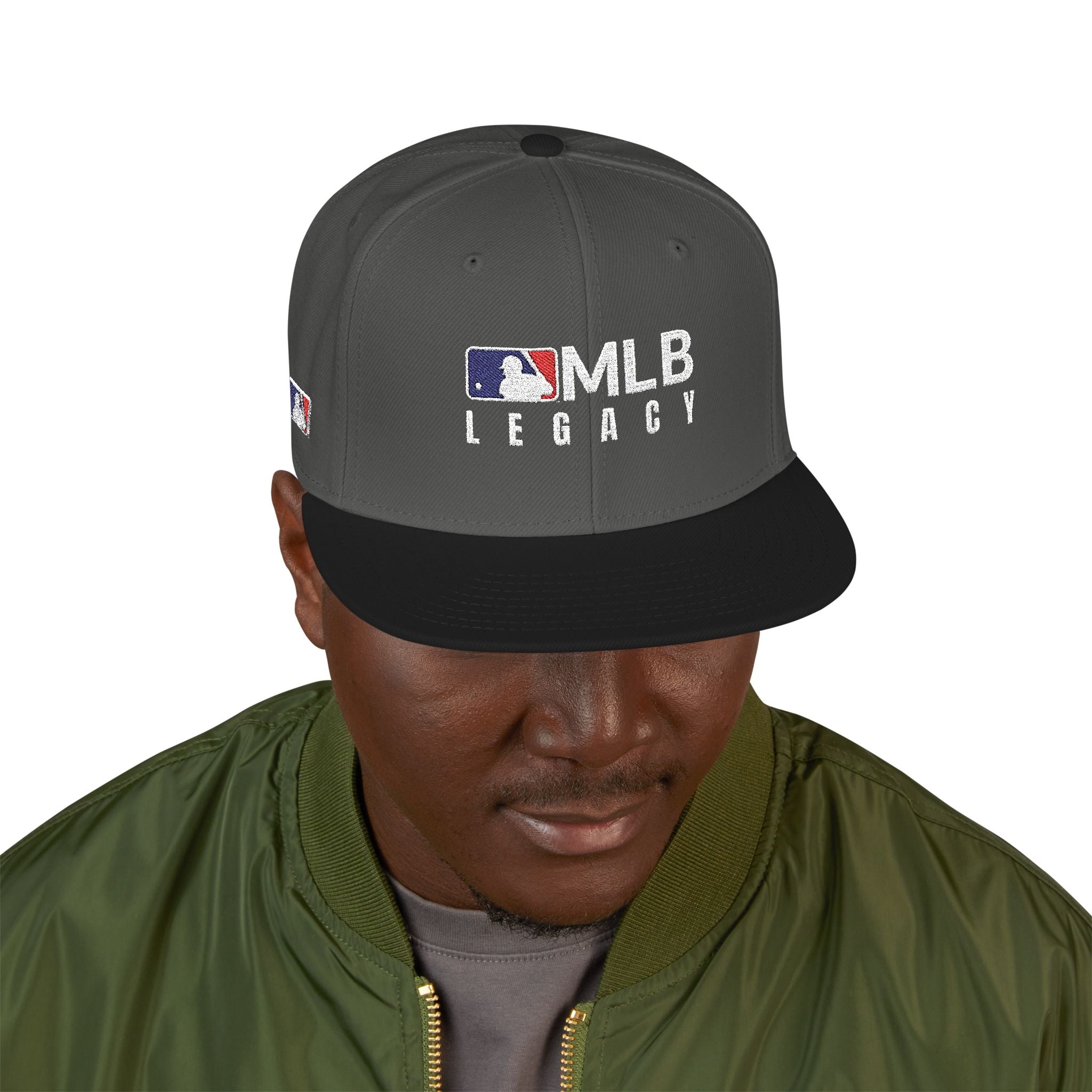 Embroidered Snapback Dual tone Hat