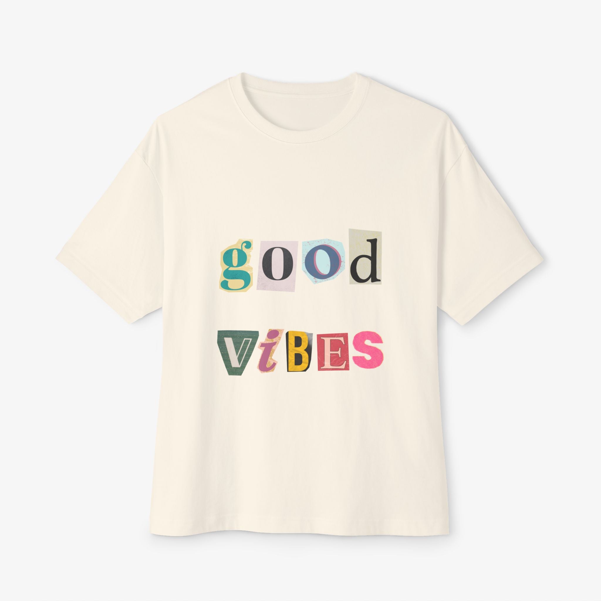 Good Vibes Unisex Oversized Boxy Tee