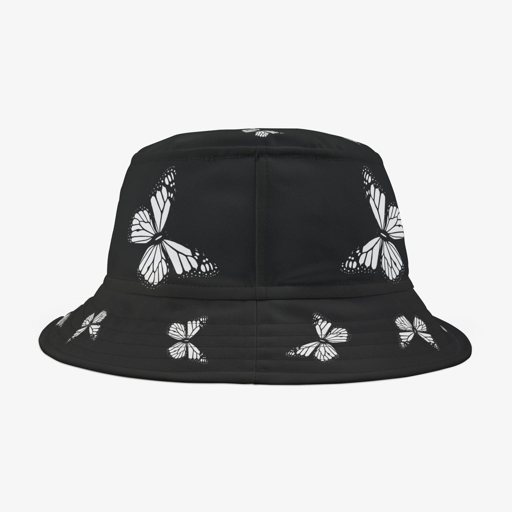 Butterfly Print Bucket Hat, Trendy Summer Accessory