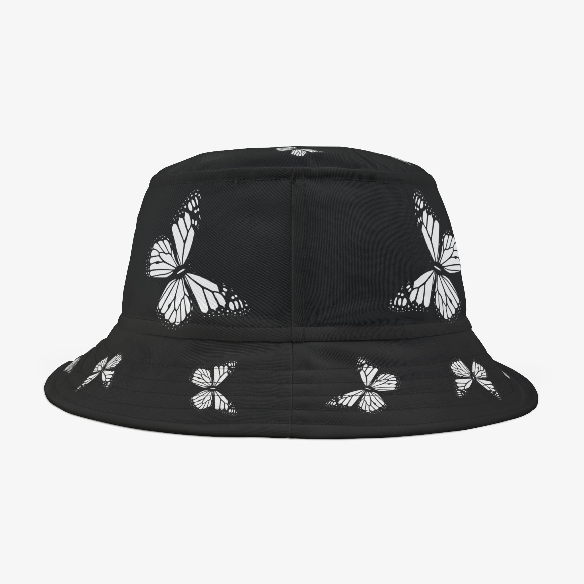 Butterfly Print Bucket Hat, Trendy Summer Accessory