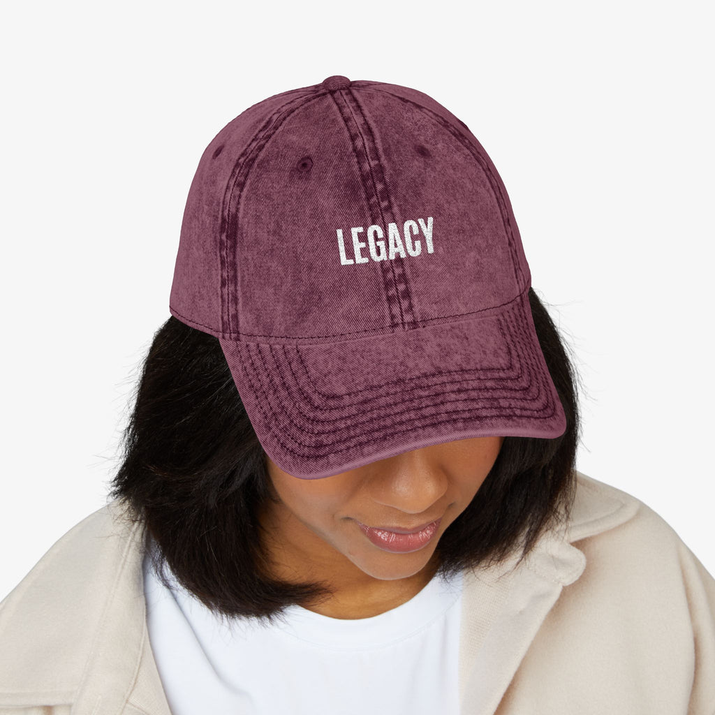 Legacy Embroidered Cap – Vintage Edition