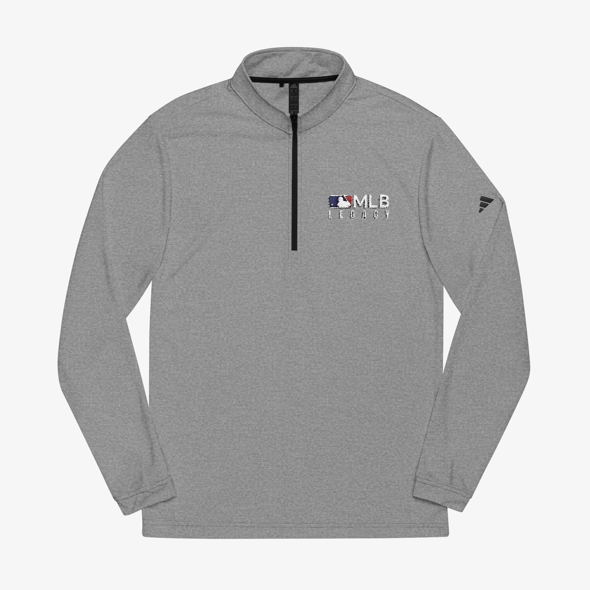 adidas® Quarter-Zip Legacy Embroidered Pullover