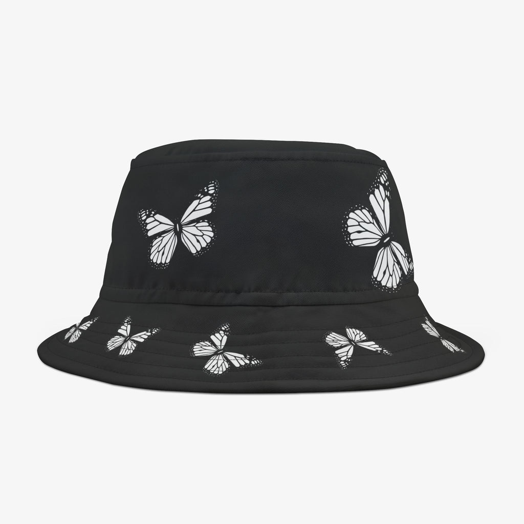 Butterfly Print Bucket Hat, Trendy Summer Accessory