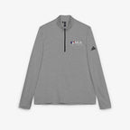 adidas® Quarter-Zip Legacy Embroidered Pullover