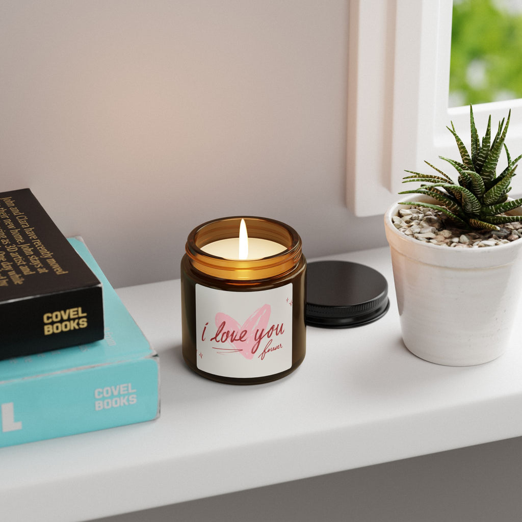Copy of Copy of Copy of Scented Soy Candle (Multi-Size, Amber Jar)