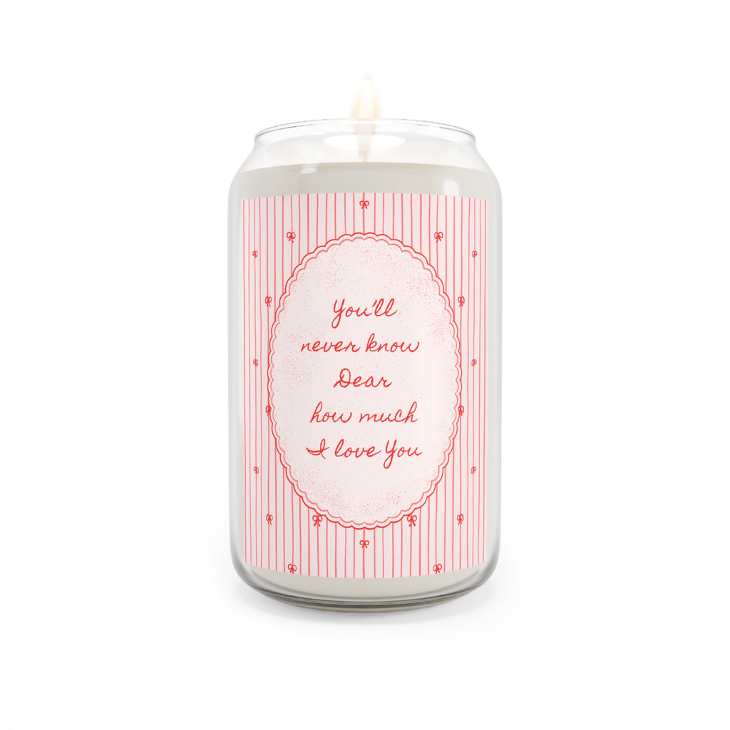 "The Sentiment" Scented Soy Candle | "How Much I Love You" | Anniversary Keepsake