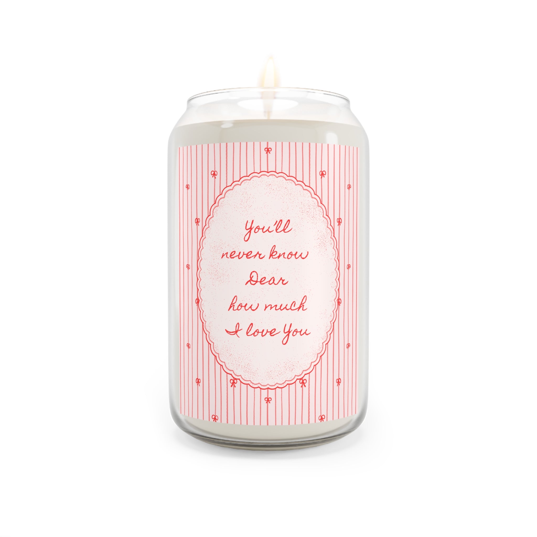 "The Sentiment" Scented Soy Candle | "How Much I Love You" | Anniversary Keepsake