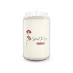 "The Bloom" Scented Soy Candle | "Spread The Love" | Botanical Anniversary Gift