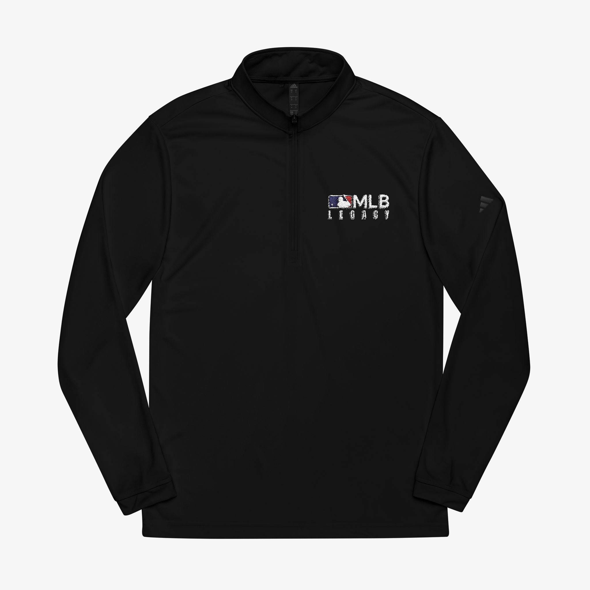 adidas® Quarter-Zip Legacy Embroidered Pullover